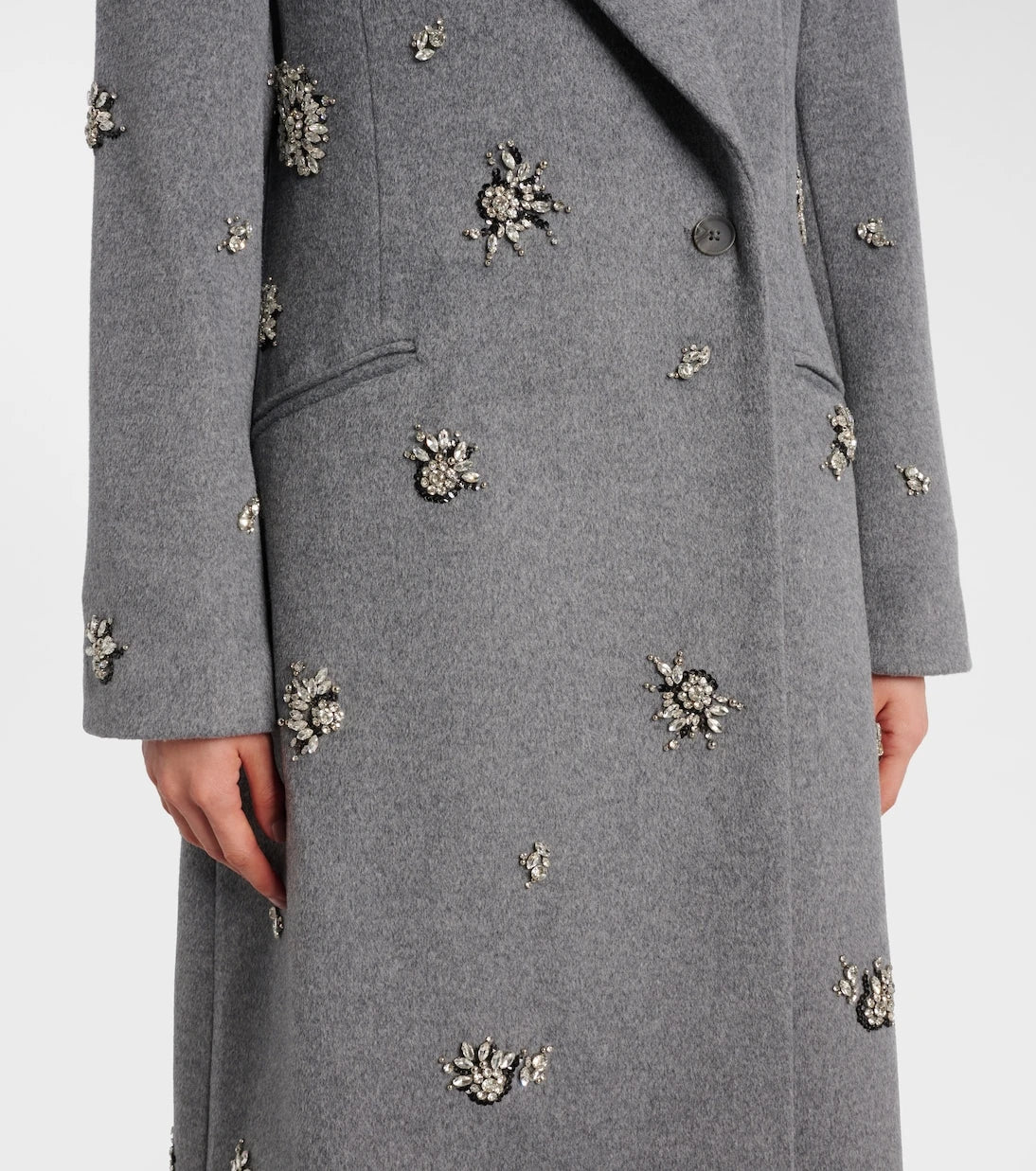 Simkhai - Gianni embellished wool-blend coat