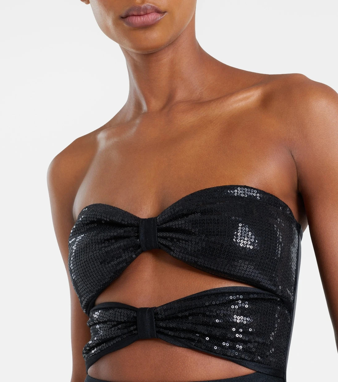 Adriana Degreas - Cutout sequined swimsuit