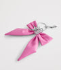 Purple Leather Clémence Bow Keyring