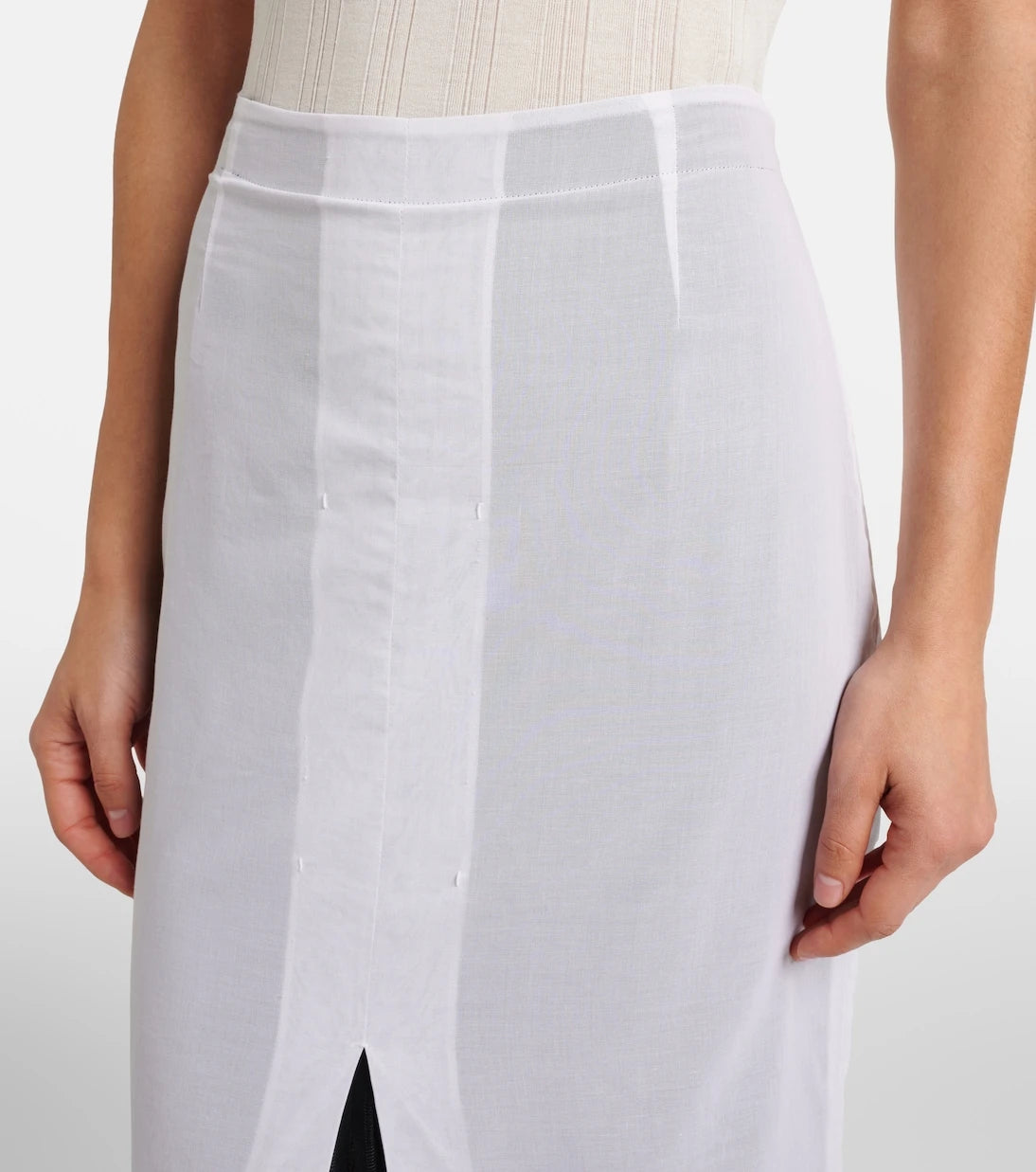 The Row - Iphora layered cotton maxi skirt