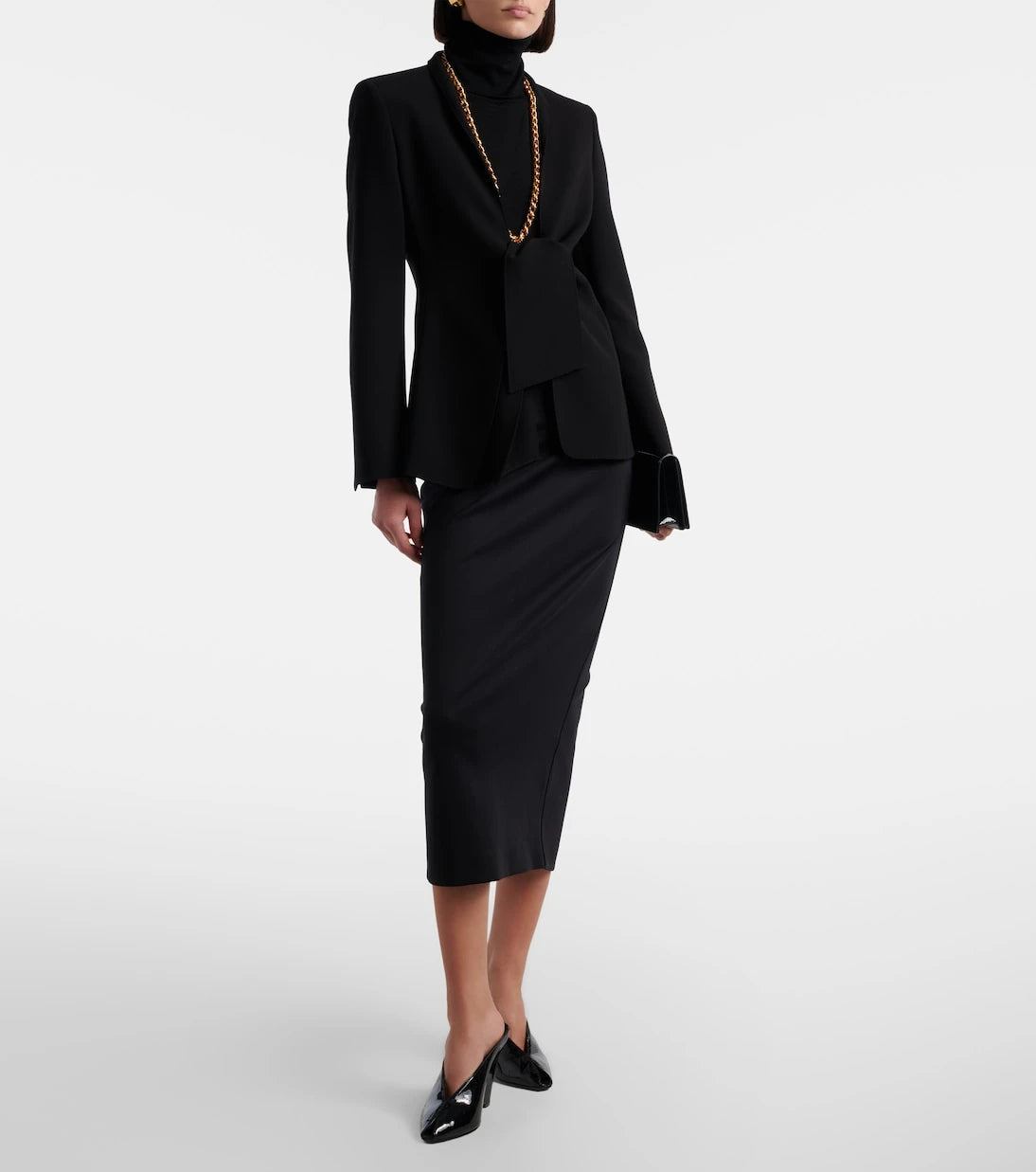 Max Mara - Piuma jersey pencil skirt
