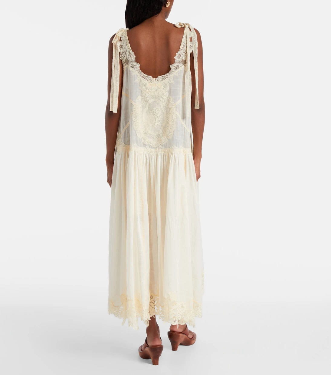 Zimmermann - Cascadian cotton lace midi dress