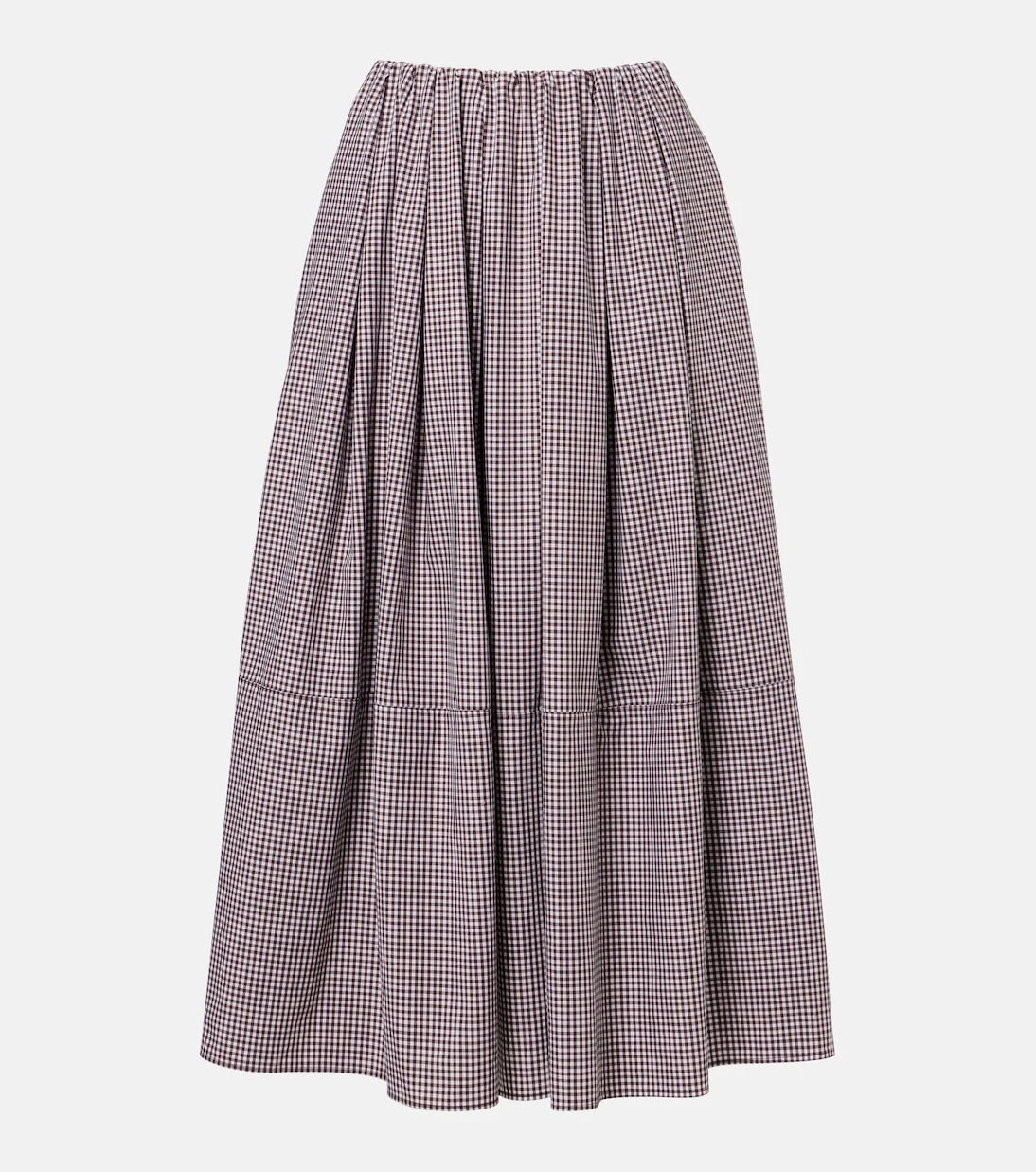 Faithfull - Solinas gingham cotton-blend midi skirt