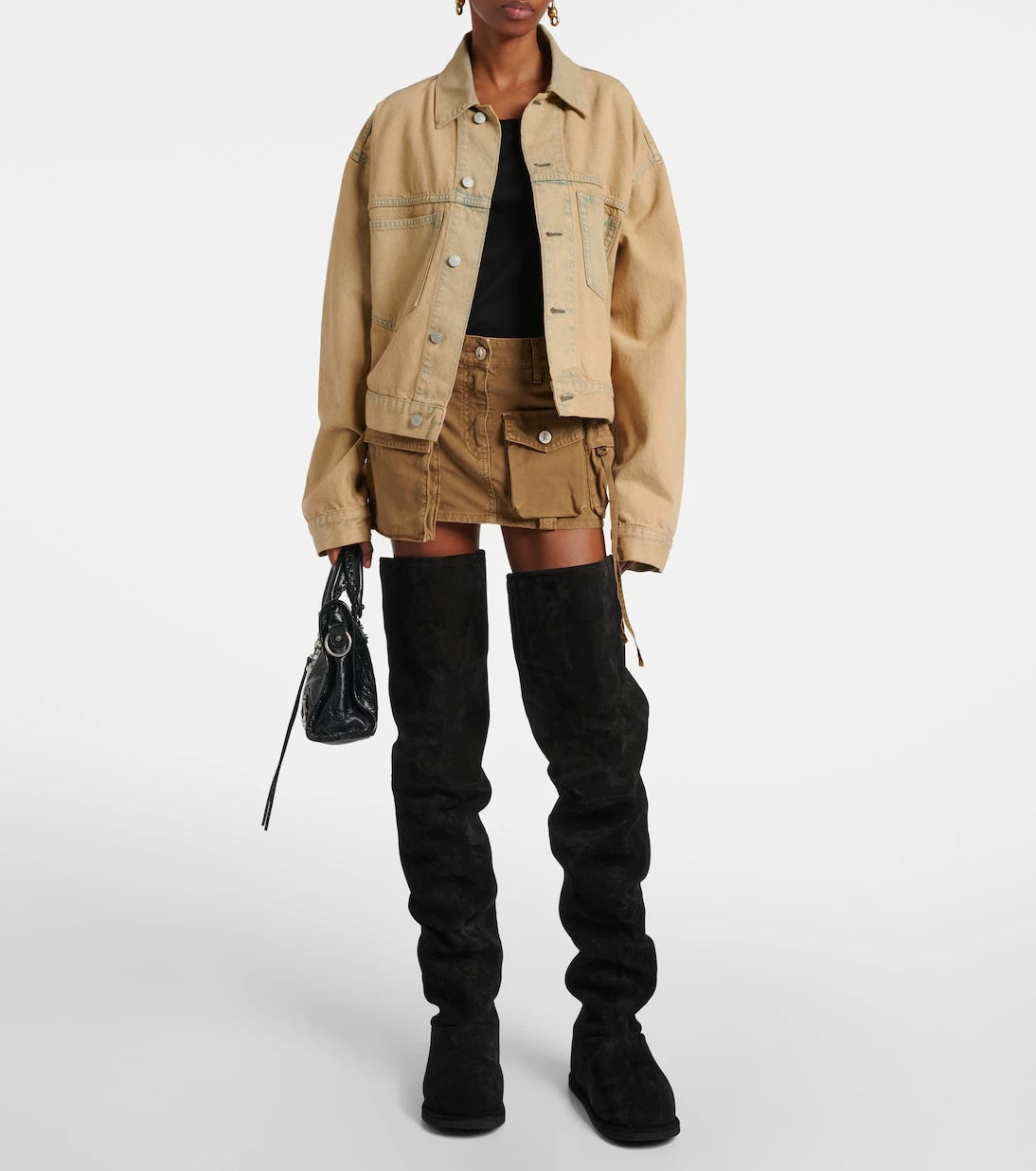 Amina Muaddi - Heidi 15 leather over-the-knee-boots