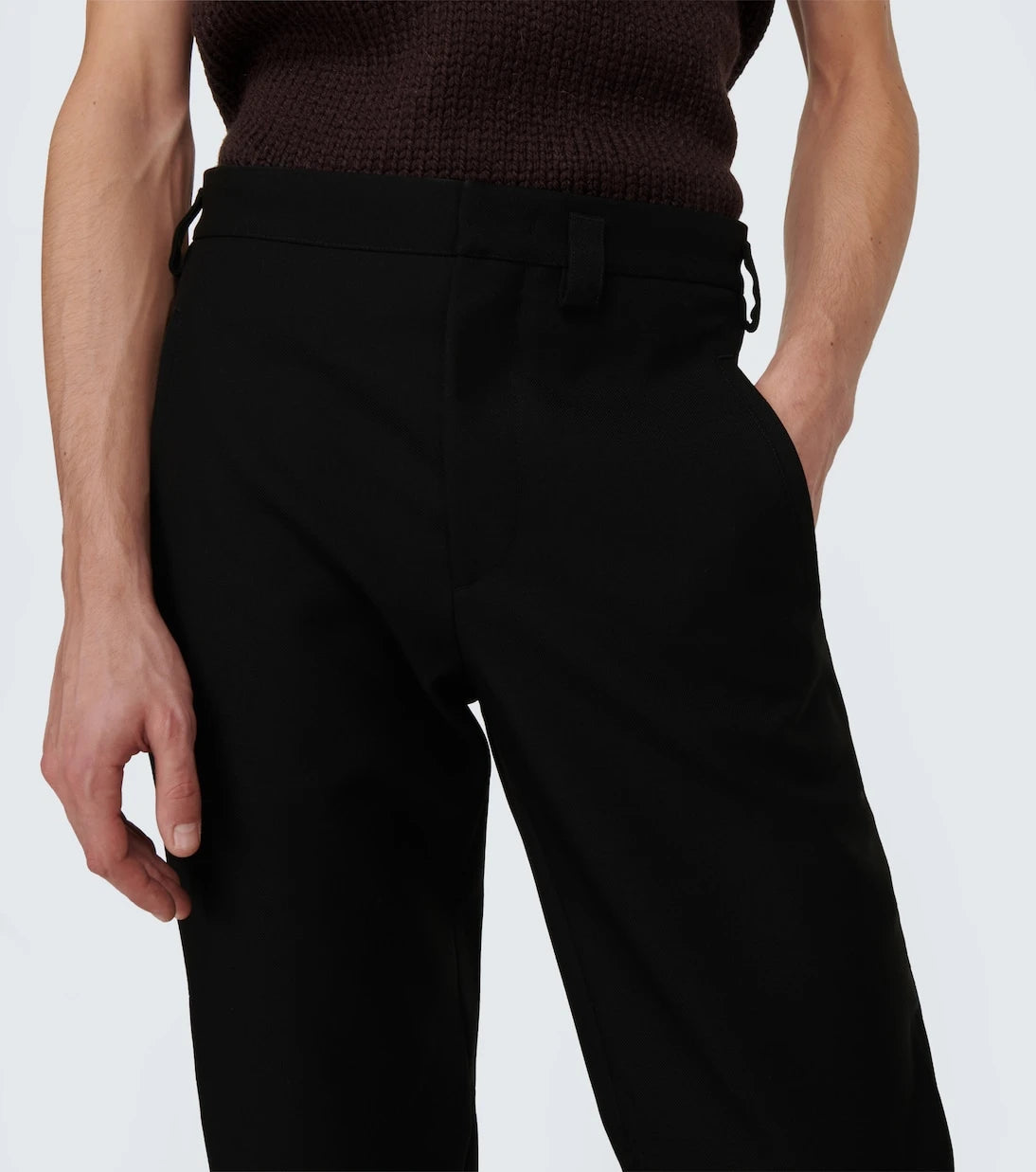 Jil Sander - Slim-fit leather-trim wool pants