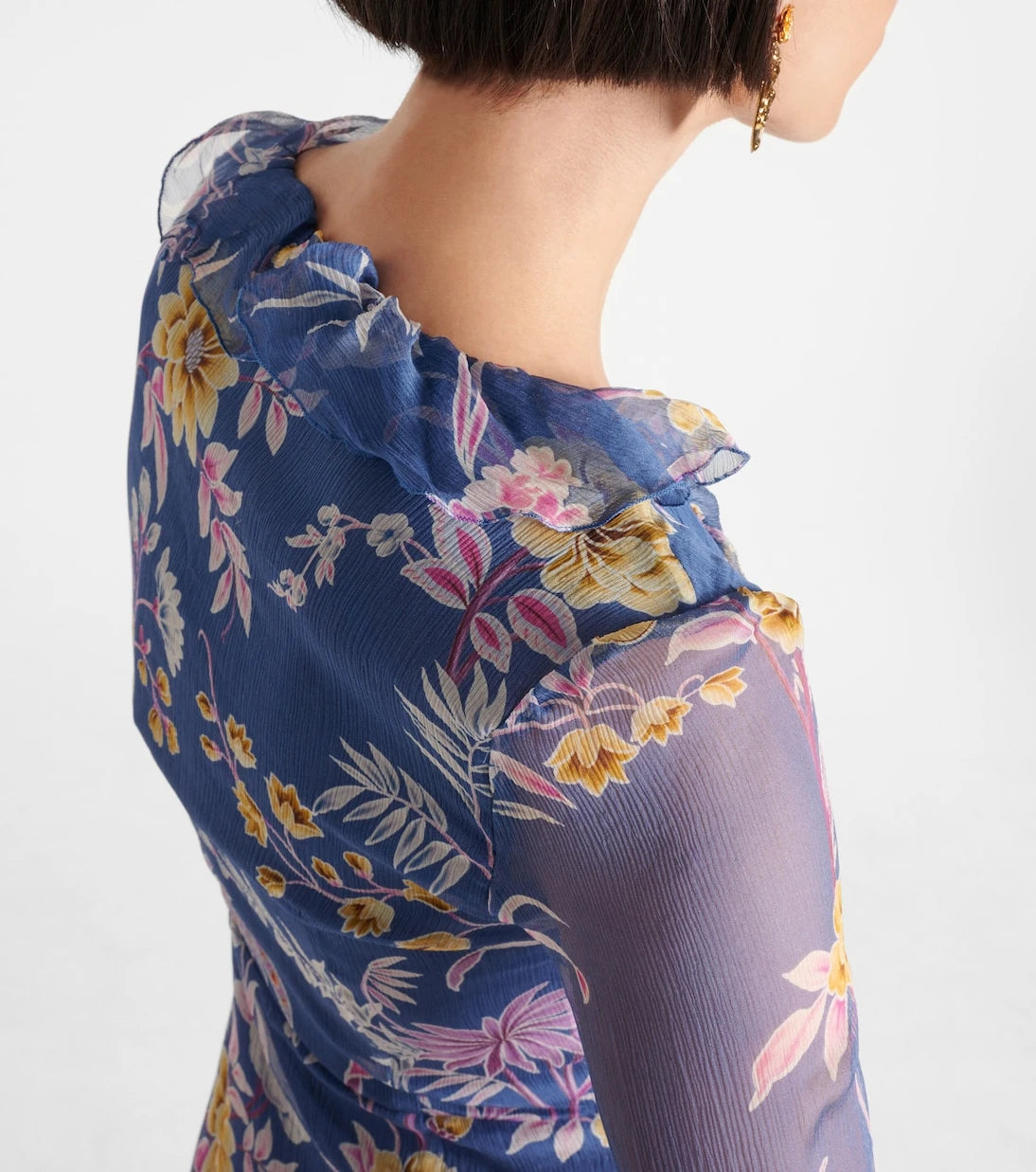 Etro - Floral silk wrap dress