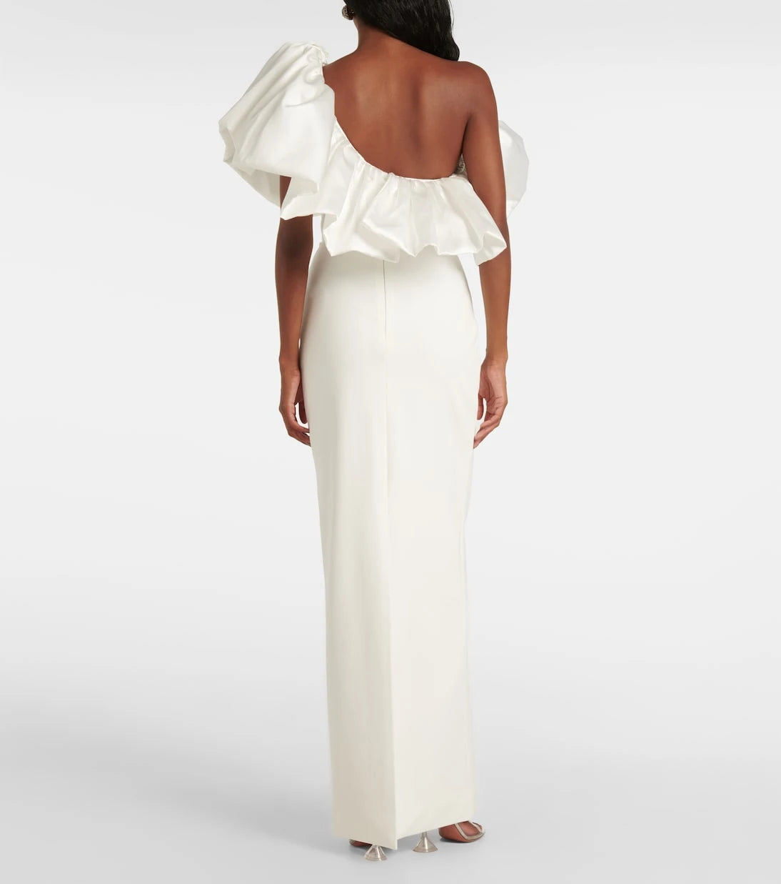 Solace London - Cassia twill and crêpe gown