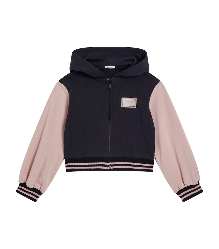 Dolce & Gabbana Kids Block-Colour Zip-Up Hoodie (8-13 Years)