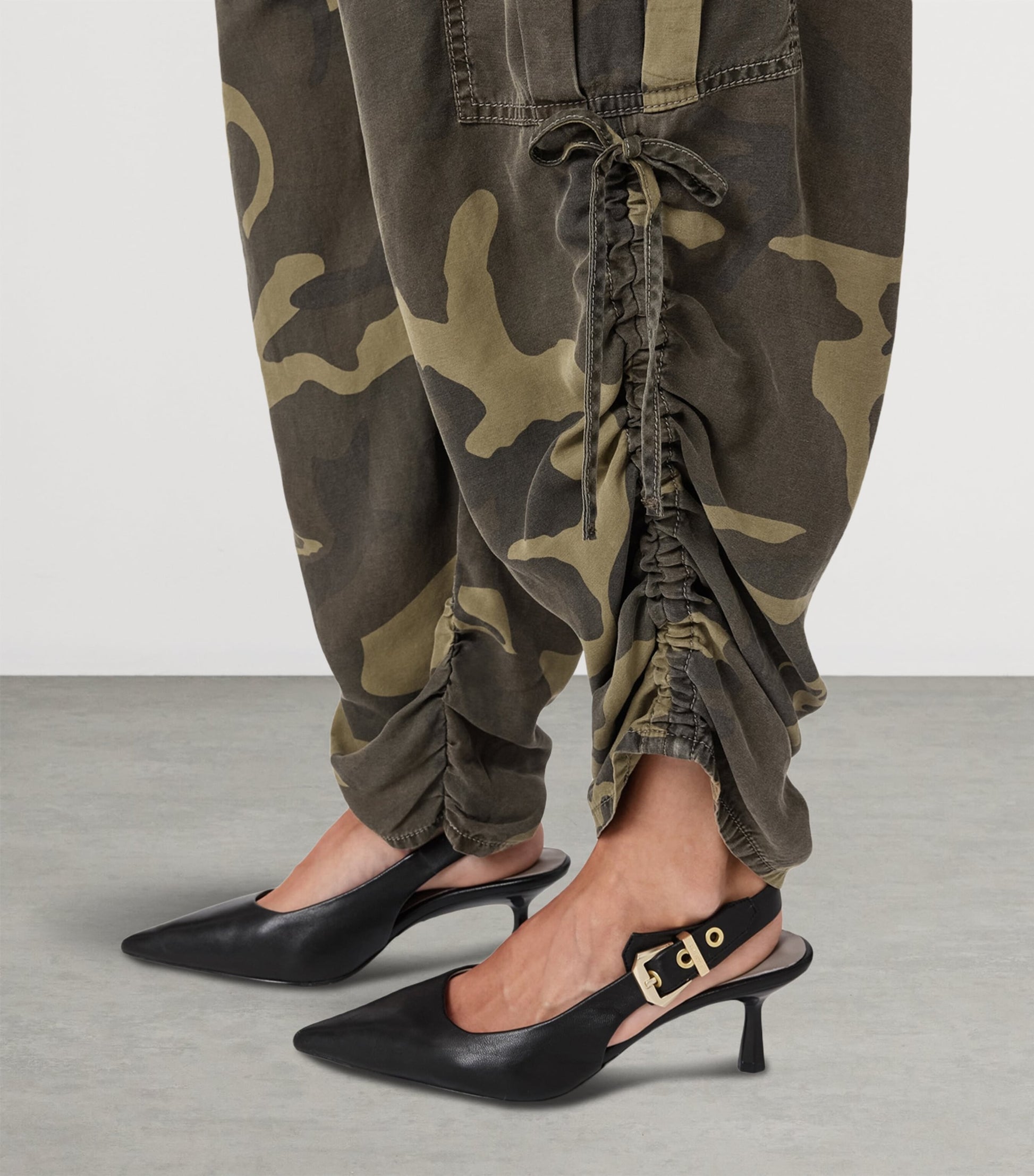 Camouflage Print Kaye Cargo Trousers