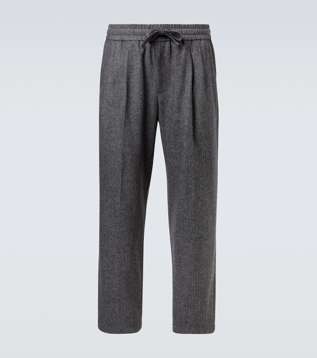 Dolce&Gabbana - Herringbone wool-blend wide-leg pants