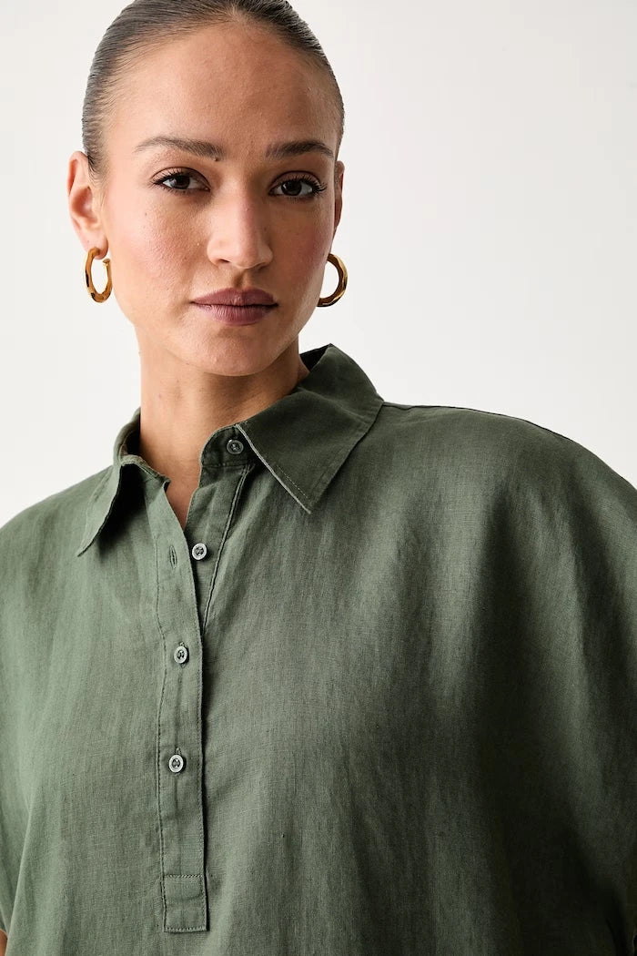 United Colors of Benetton keten yazlık elbise