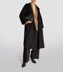 Max Mara Black Cashmere Ludmilla Wrap Coat
