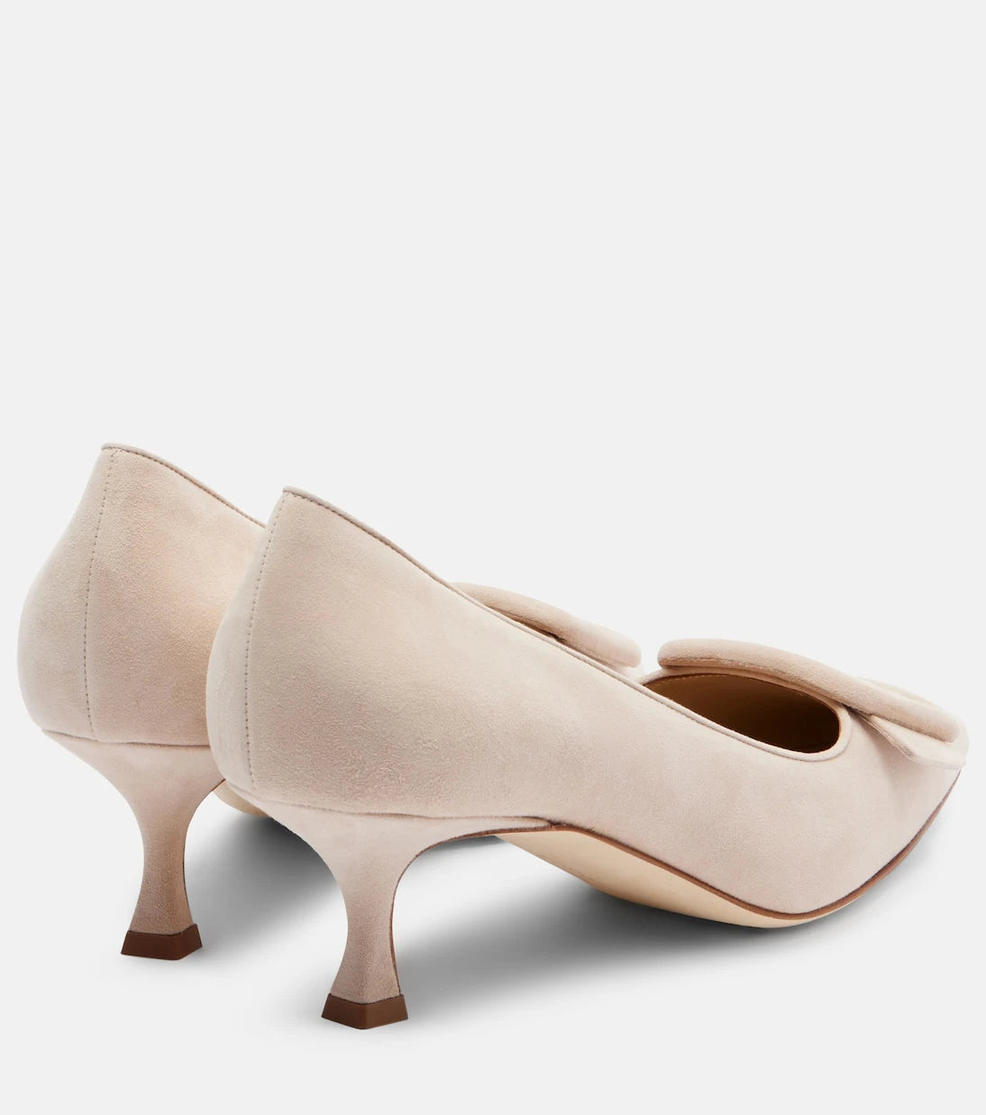 Manolo Blahnik - حذاء مايسال 50 بكعب عالٍ من الشمواه