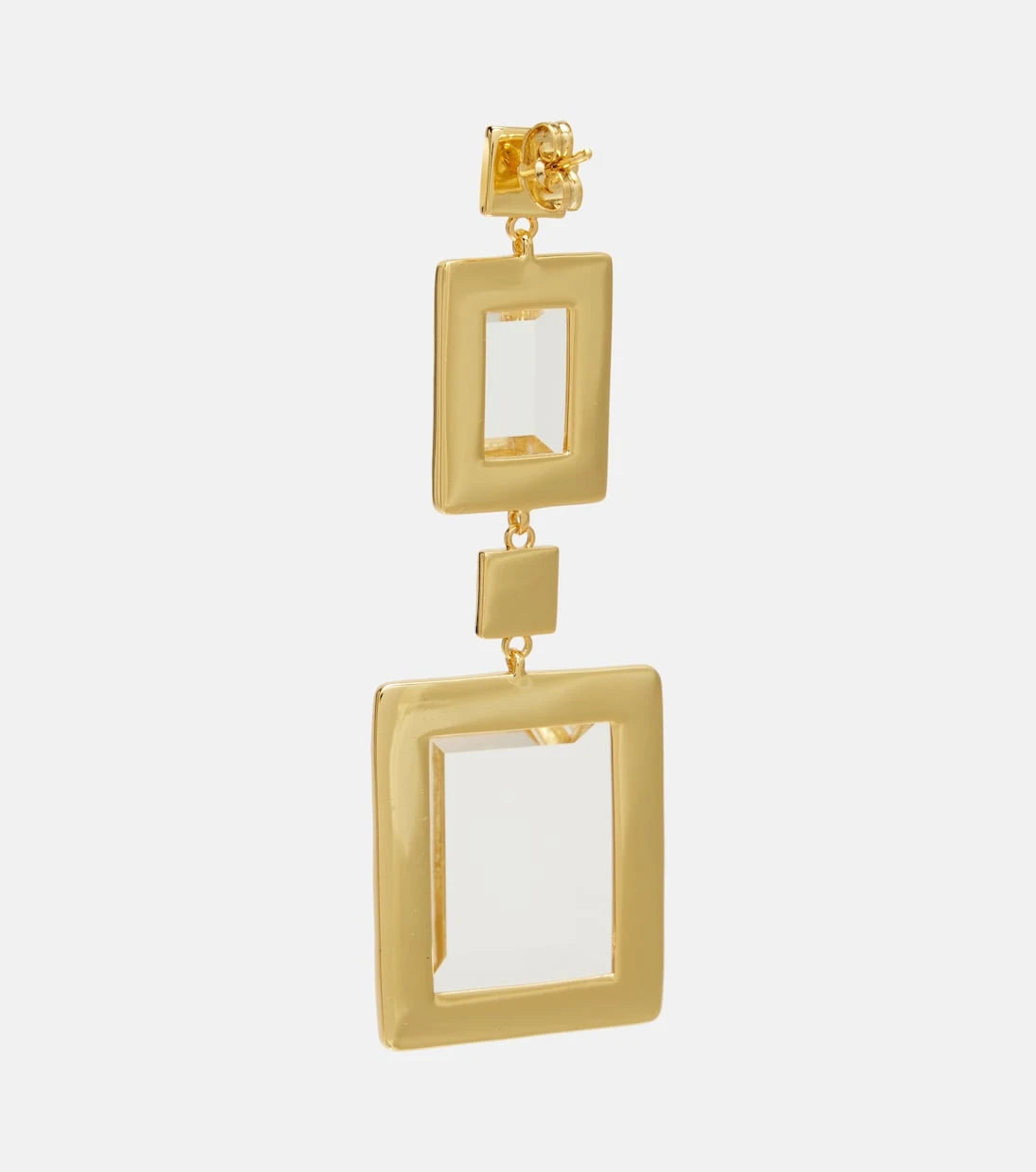 Rebecca Vallance - Embellished gold-plated drop earrings