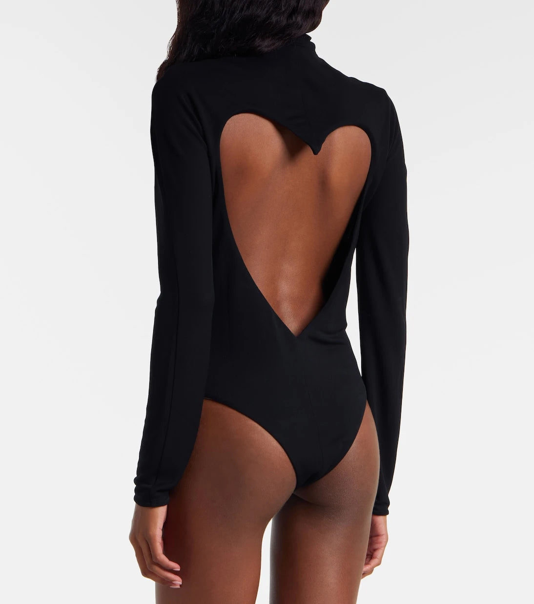 Alaïa - Open-back jersey bodysuit