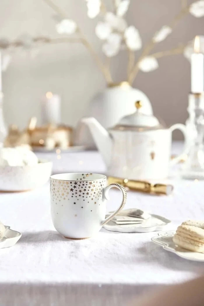 Комплект чаши Pip Studio Royal Winter White 260 ml (6 броя)