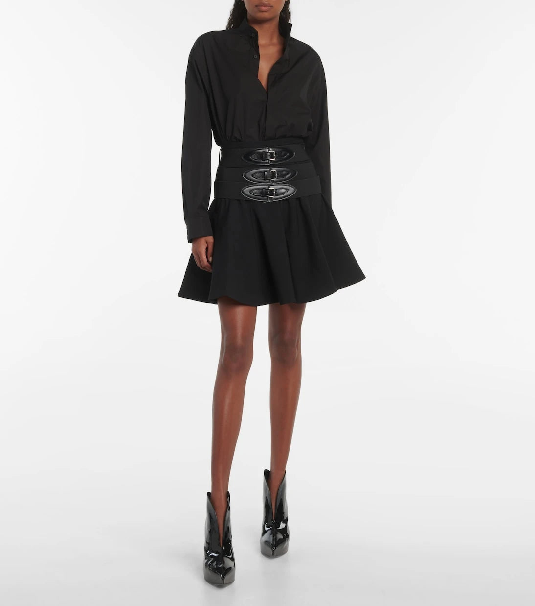 Alaïa - Cotton poplin bodysuit