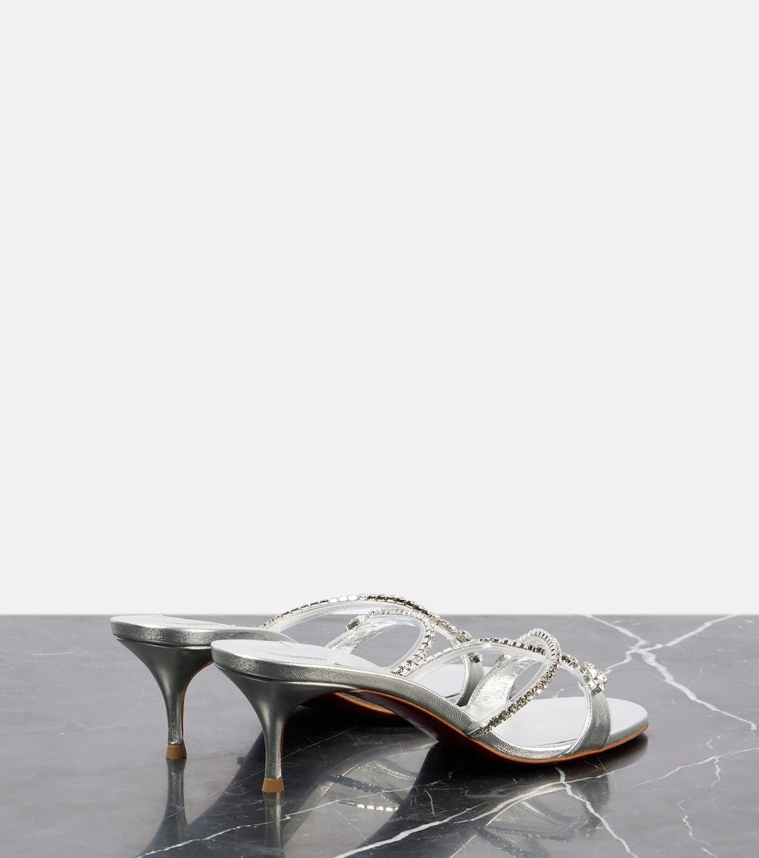 Christian Louboutin - Queen 55 embellished leather sandals