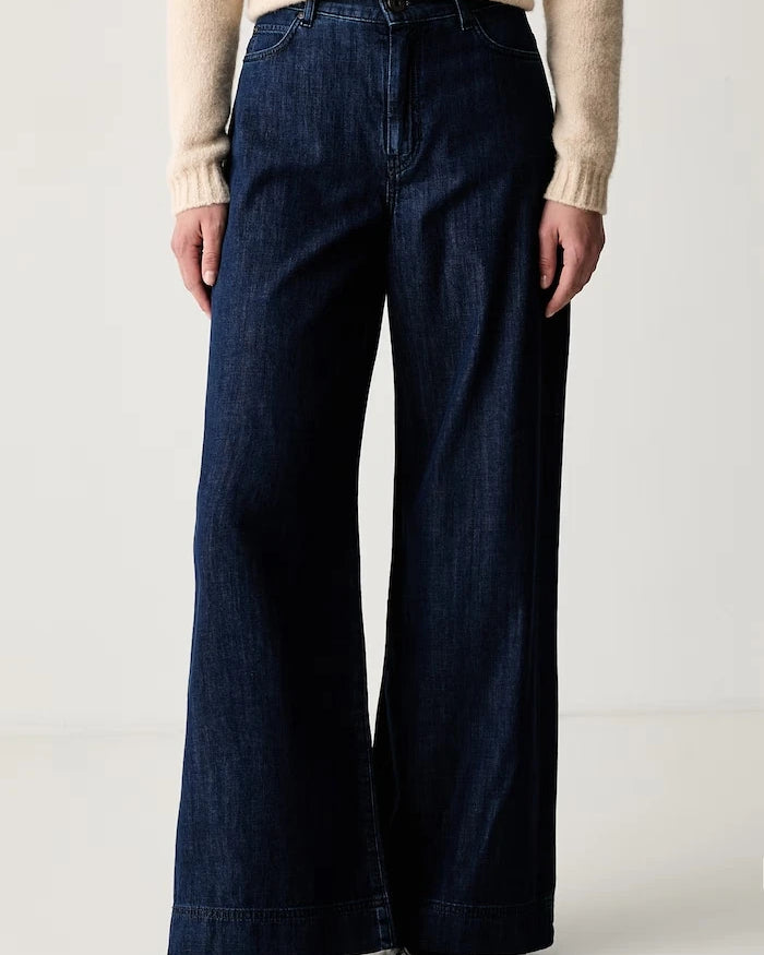 Weekend Max Mara wide leg kadın jean WKDVEGA