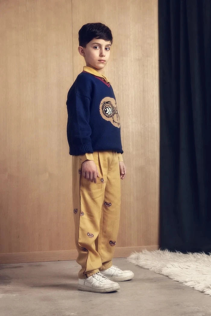 Детски памучен пуловер Mini Rodini E.T.