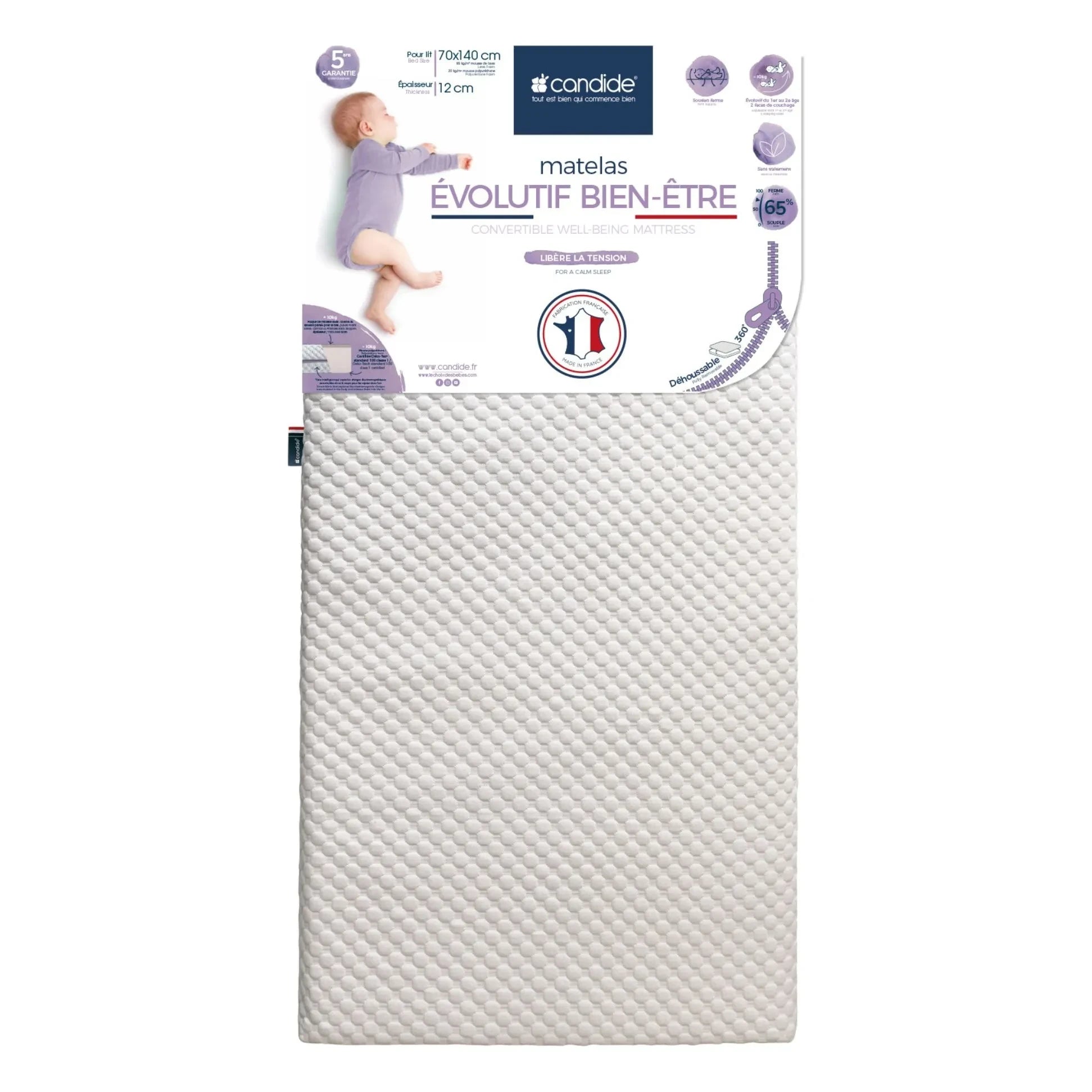Candide - Well-being evolutionary mattress | White