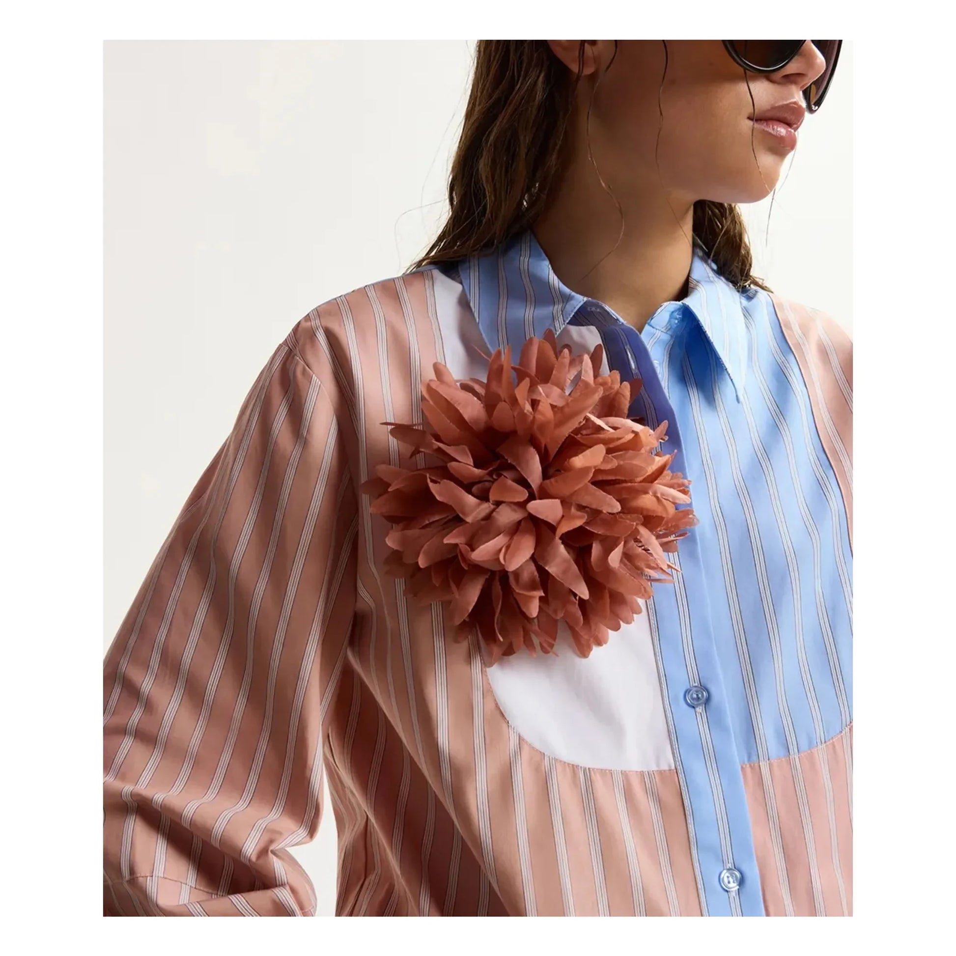 Essentiel Antwerp - Hydrangea Brooch | Dusty Pink