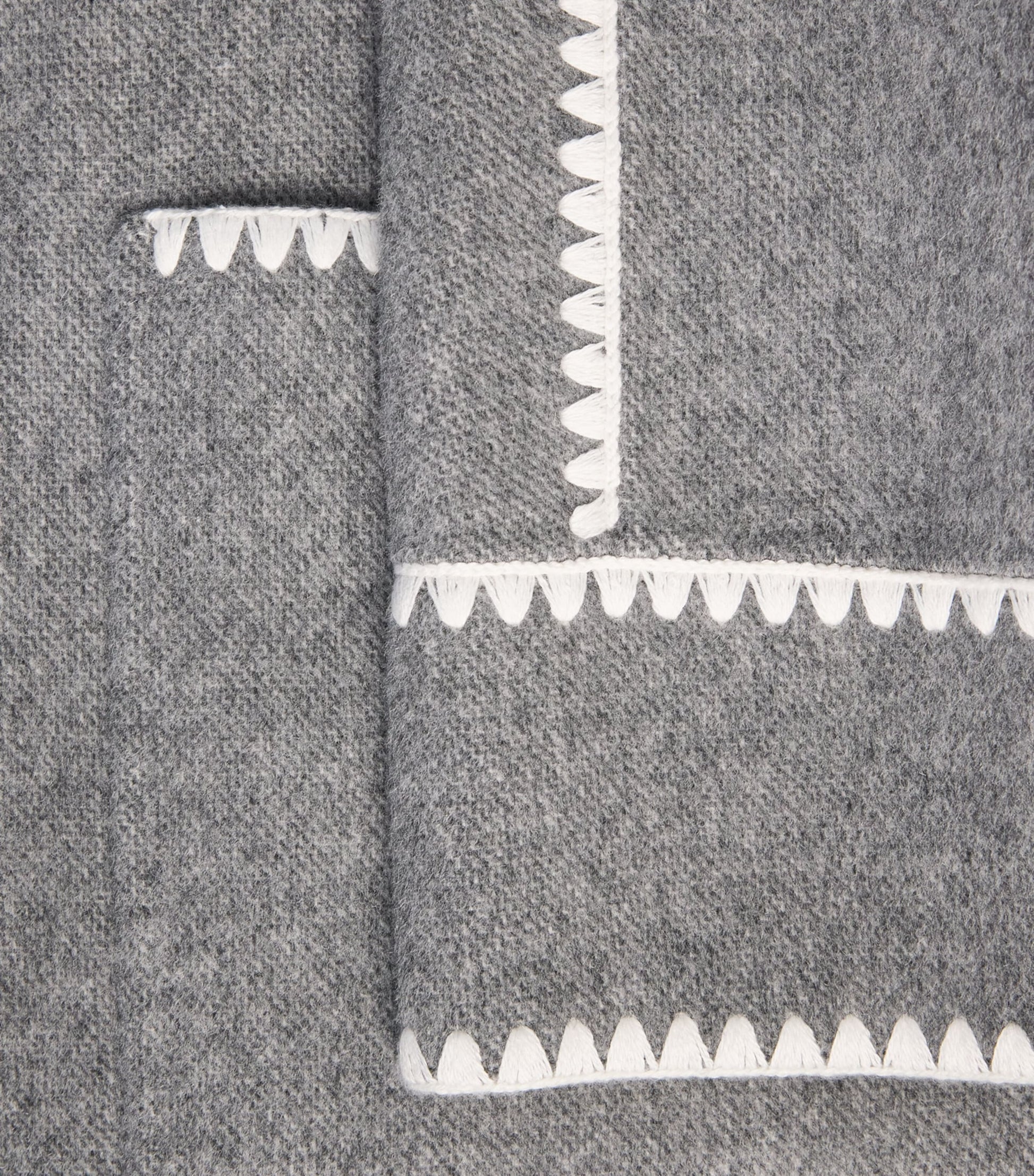 Black Wool-Blend Wrap Coat