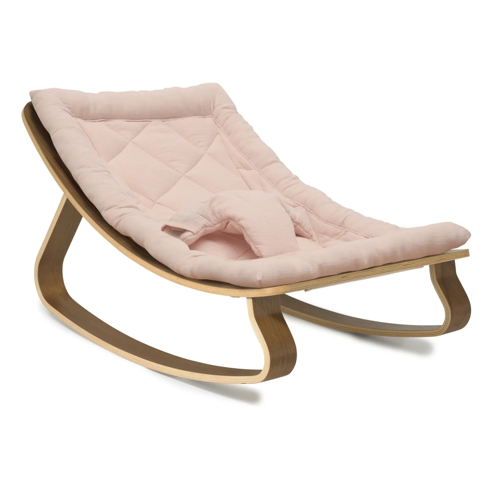 Charlie Crane - Levo Walnut Baby Bouncer | Nude