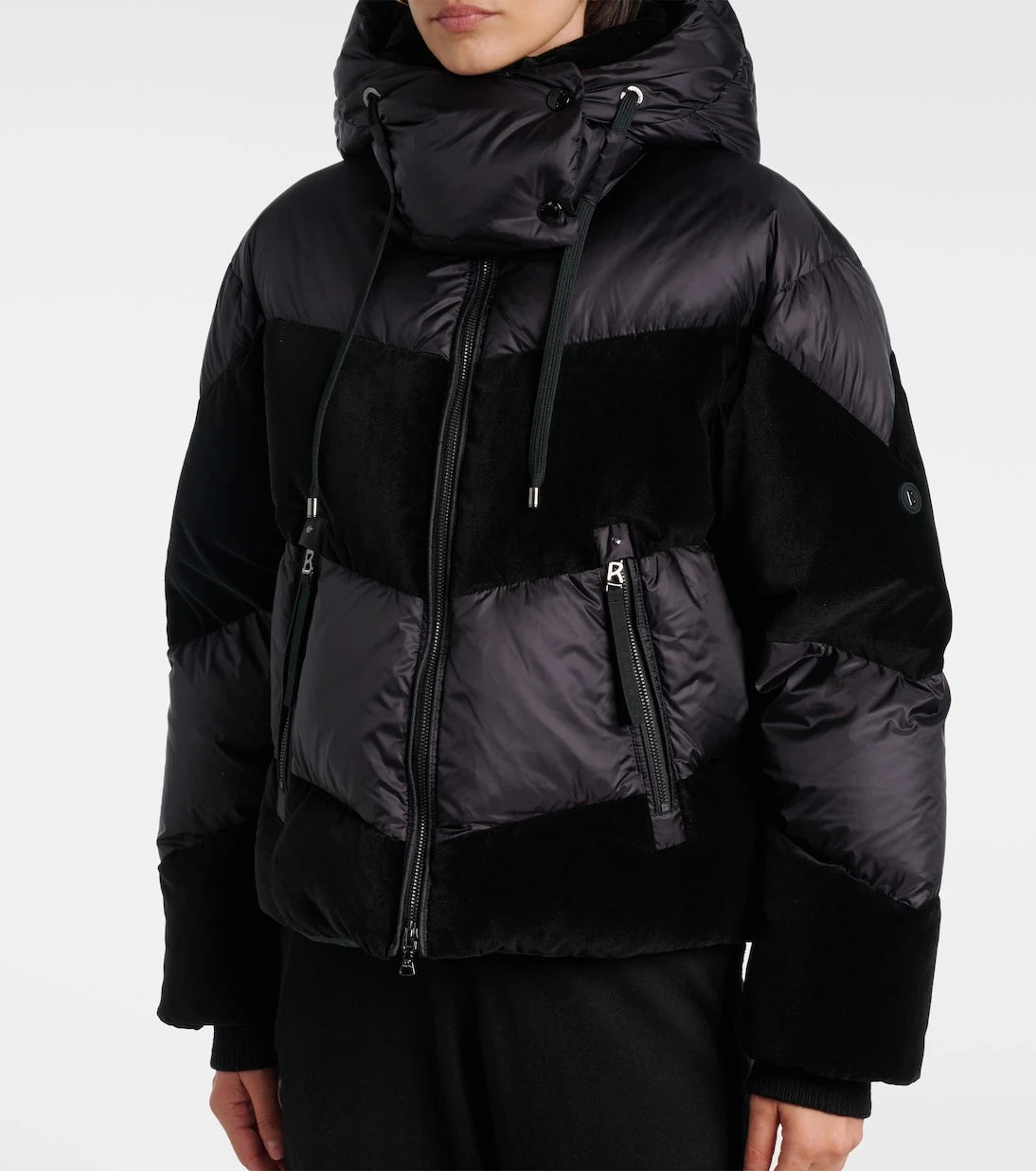 Bogner - Cathy velvet-trimmed down jacket