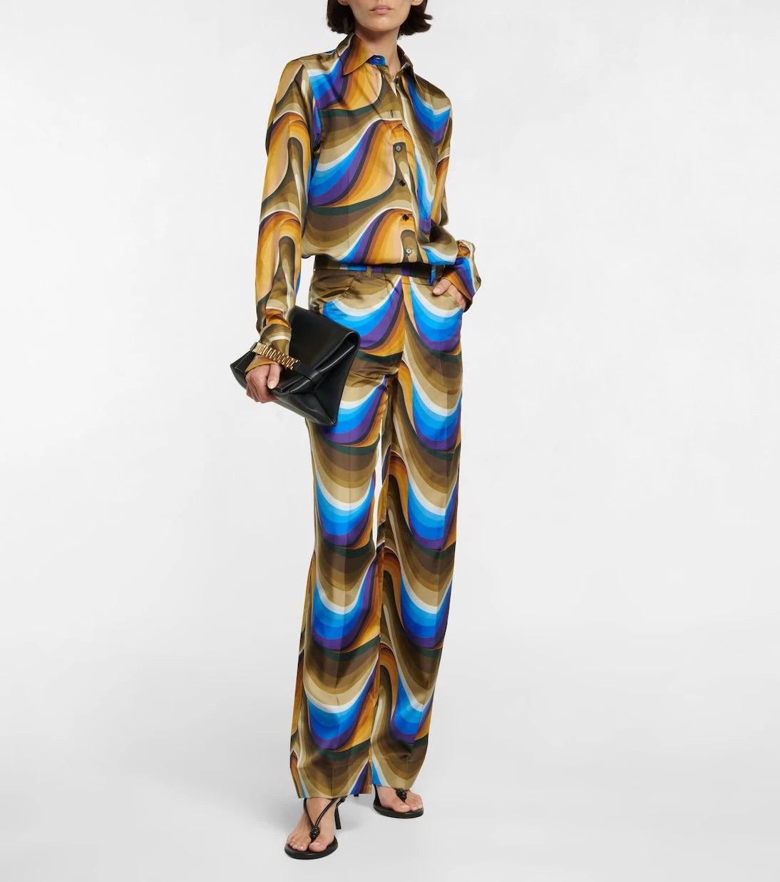 Victoria Beckham - Silk straight pants