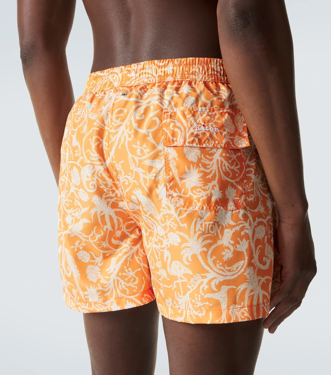 Kiton - Printed swim trunks