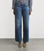 Rag & Bone Blue Saige Straight Jeans