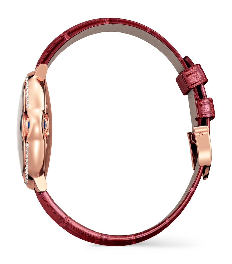 Rose Gold and Diamond Ballon Bleu de Cartier Watch 33mm