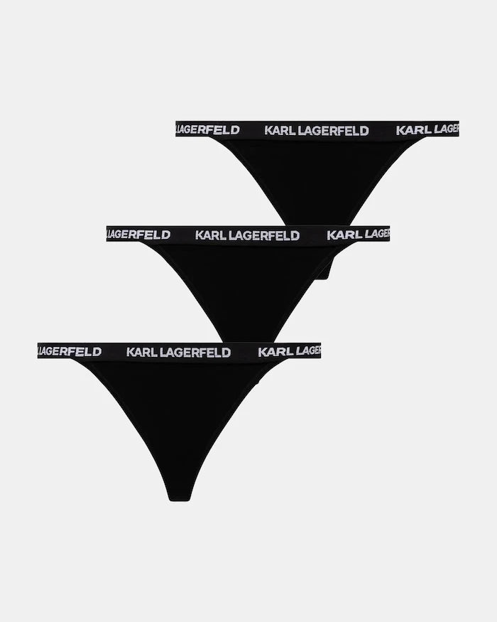 Karl Lagerfeld pamuklu elastanlı kadın bikini külot 3'lü