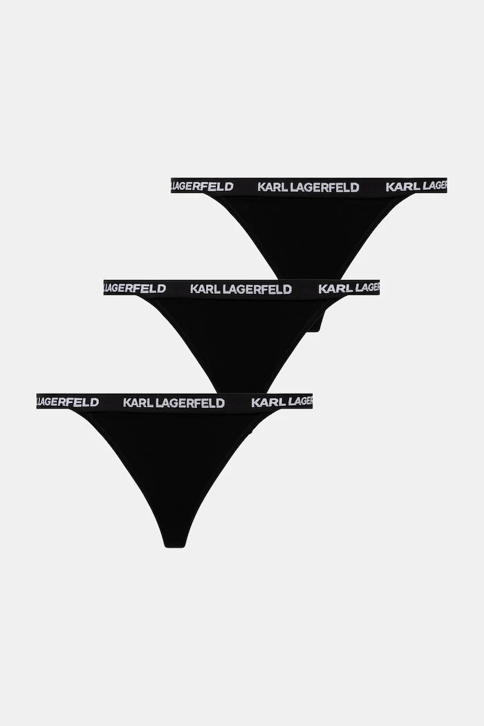 Karl Lagerfeld pamuklu elastanlı kadın bikini külot 3'lü