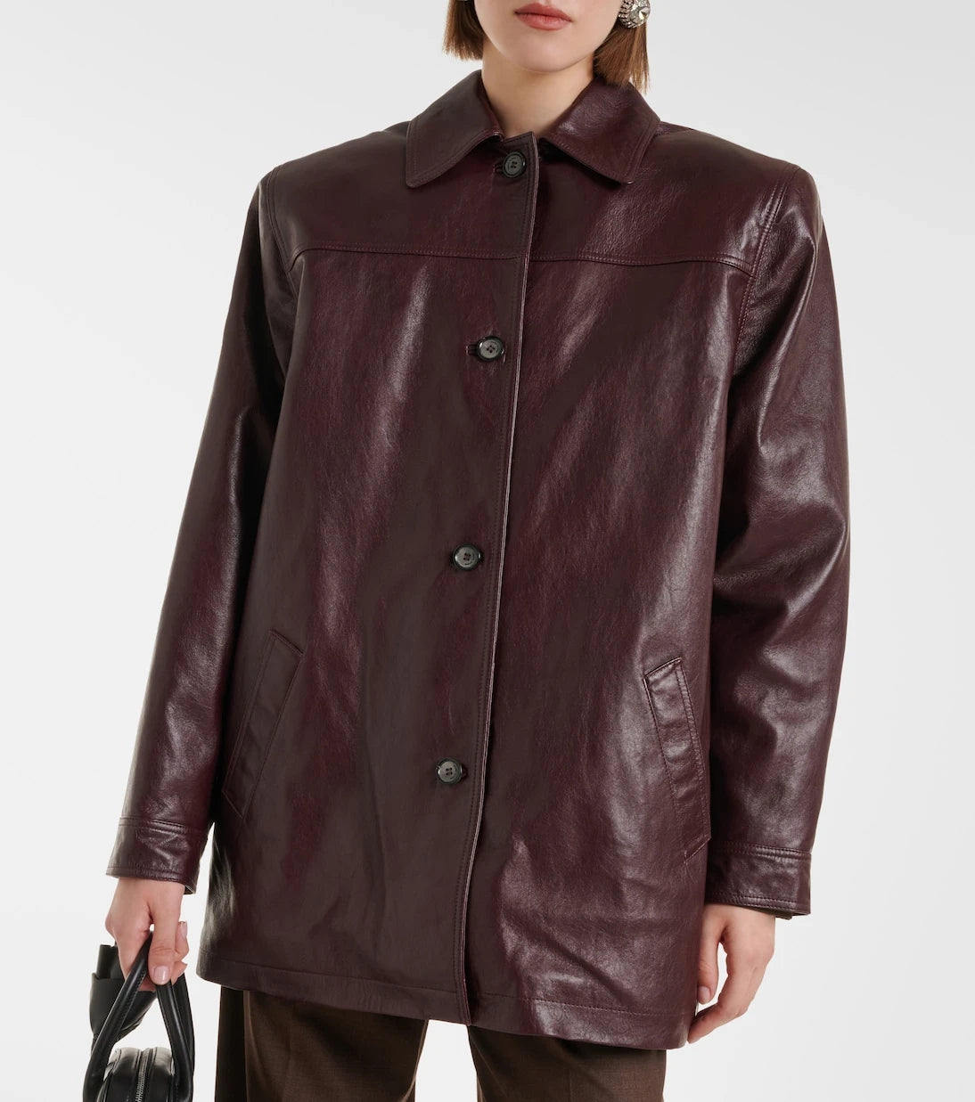 Magda Butrym - Oversized leather jacket
