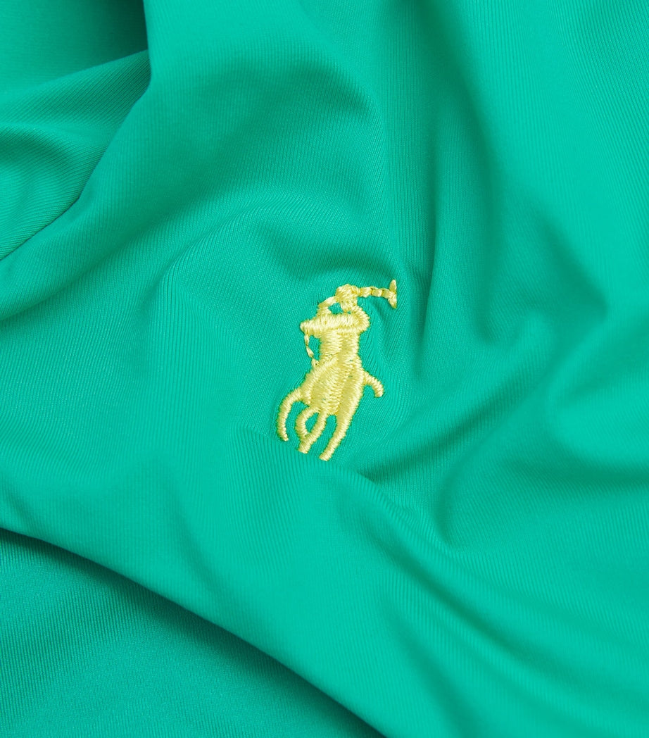 Polo Ralph Lauren Green Scoop-Back Kennedy Swimsuit