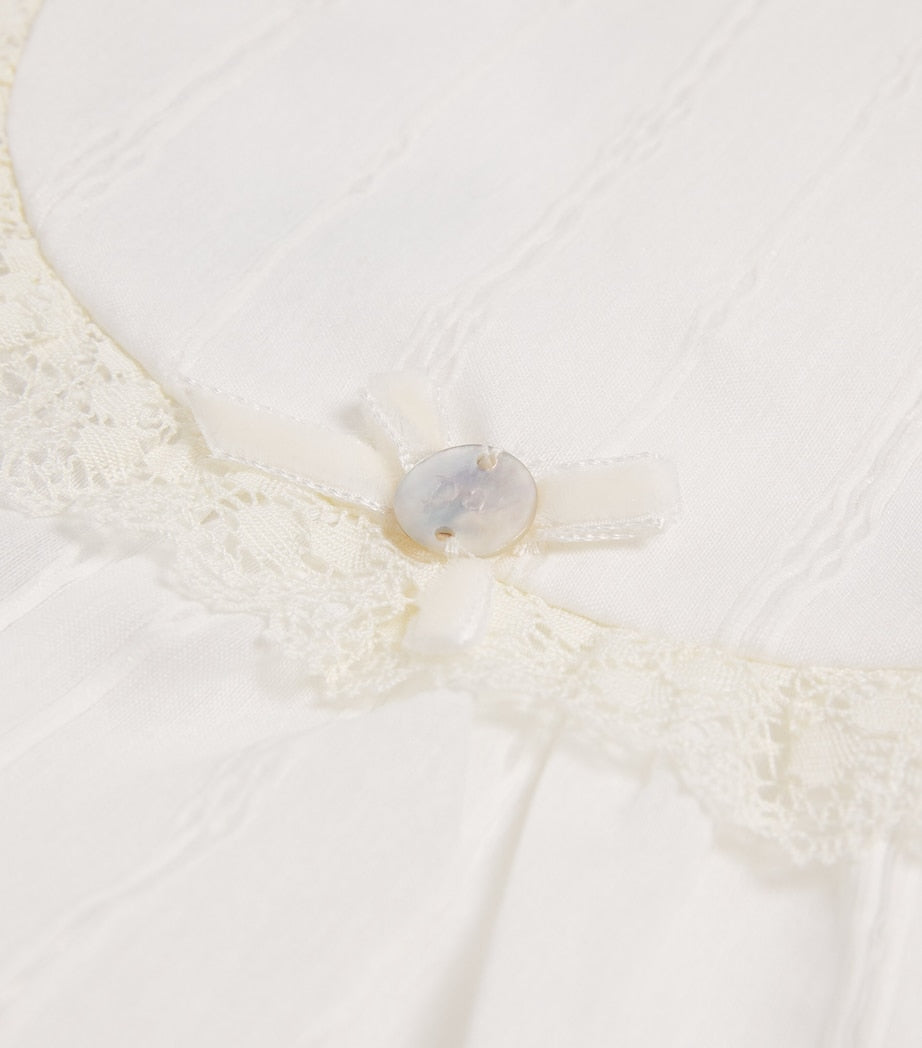 Cotton-Blend Lace Dress and Bloomers Set (1-24 Months)