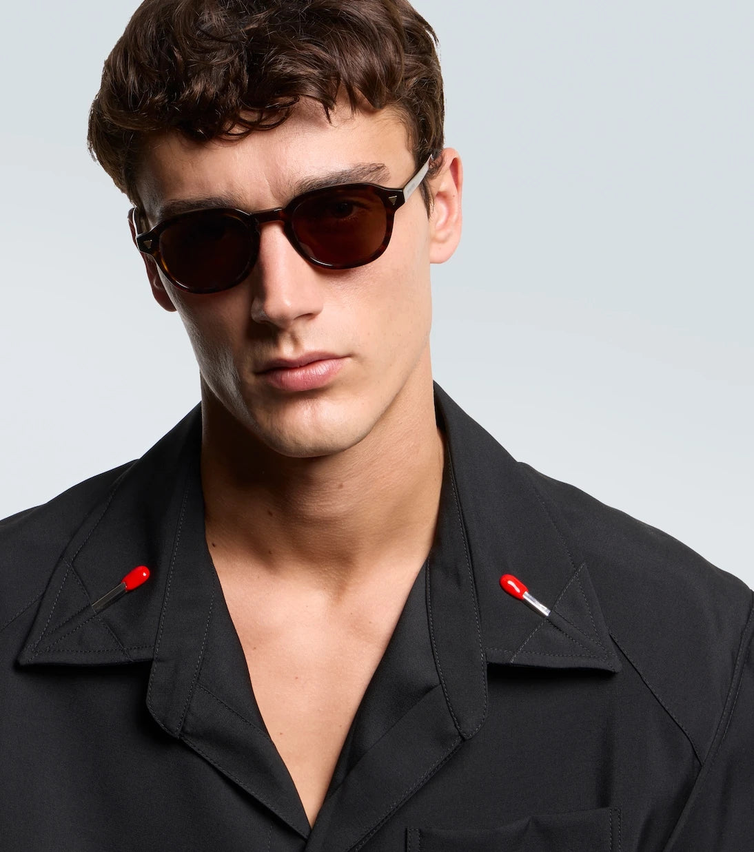 Bottega Veneta - Triangle Stud round sunglasses