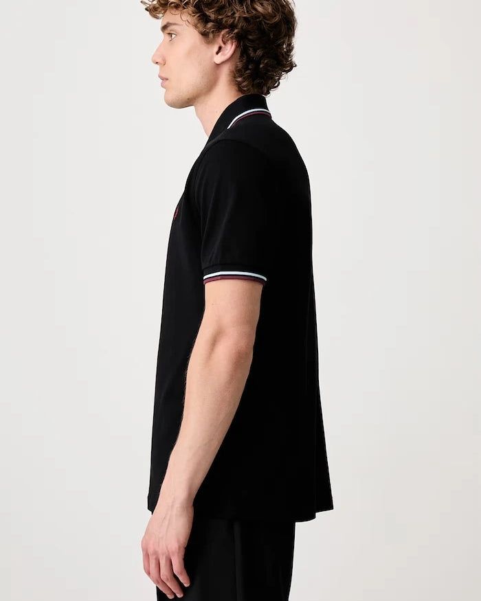 Fred Perry pamuklu yakalı erkek tişört
