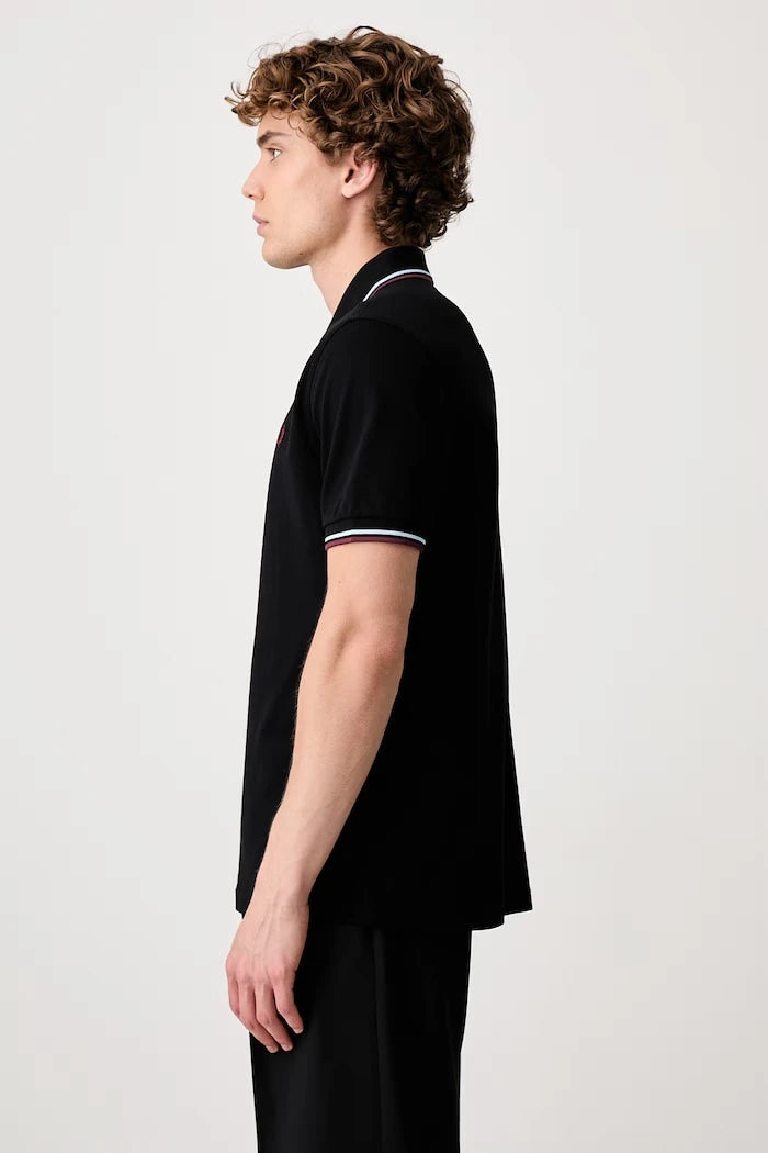Fred Perry тениска с яка мъжка от памук