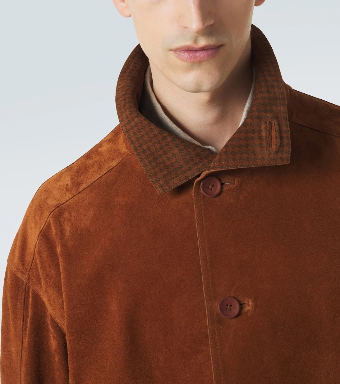 Zegna - جاكيت بومبر من الشمواه