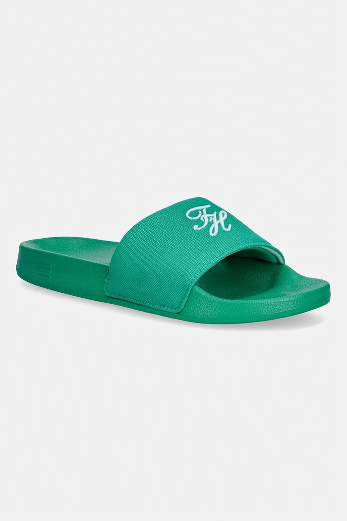 Tommy Hilfiger Kadın TH SCRIPT POOL SLIDE Terlik