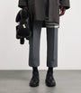 Thom Browne Black Leather Hector Top-Handle Bag