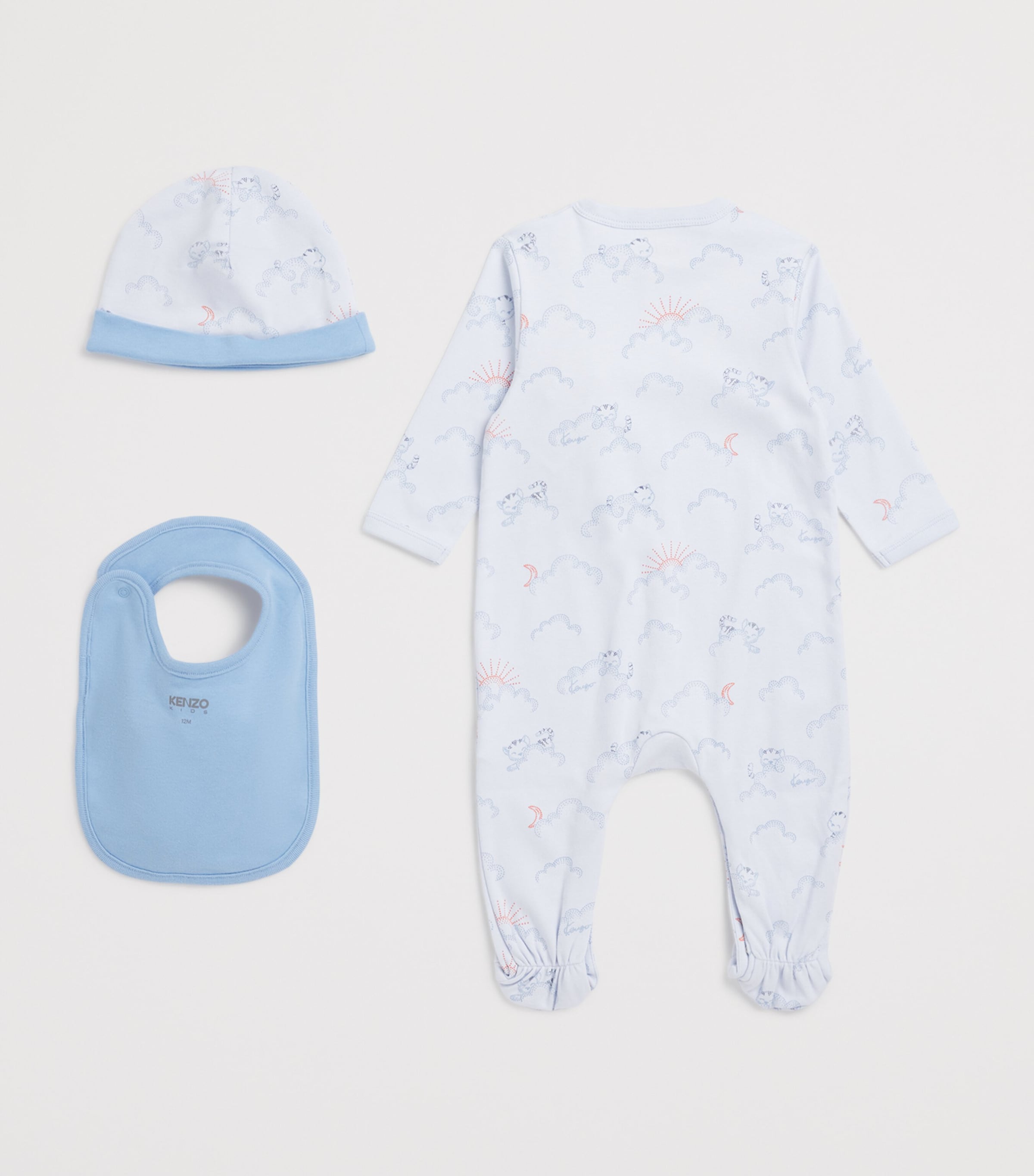 Kenzo Kids All-In-One, Hat and Bib Set (3-24 Months)