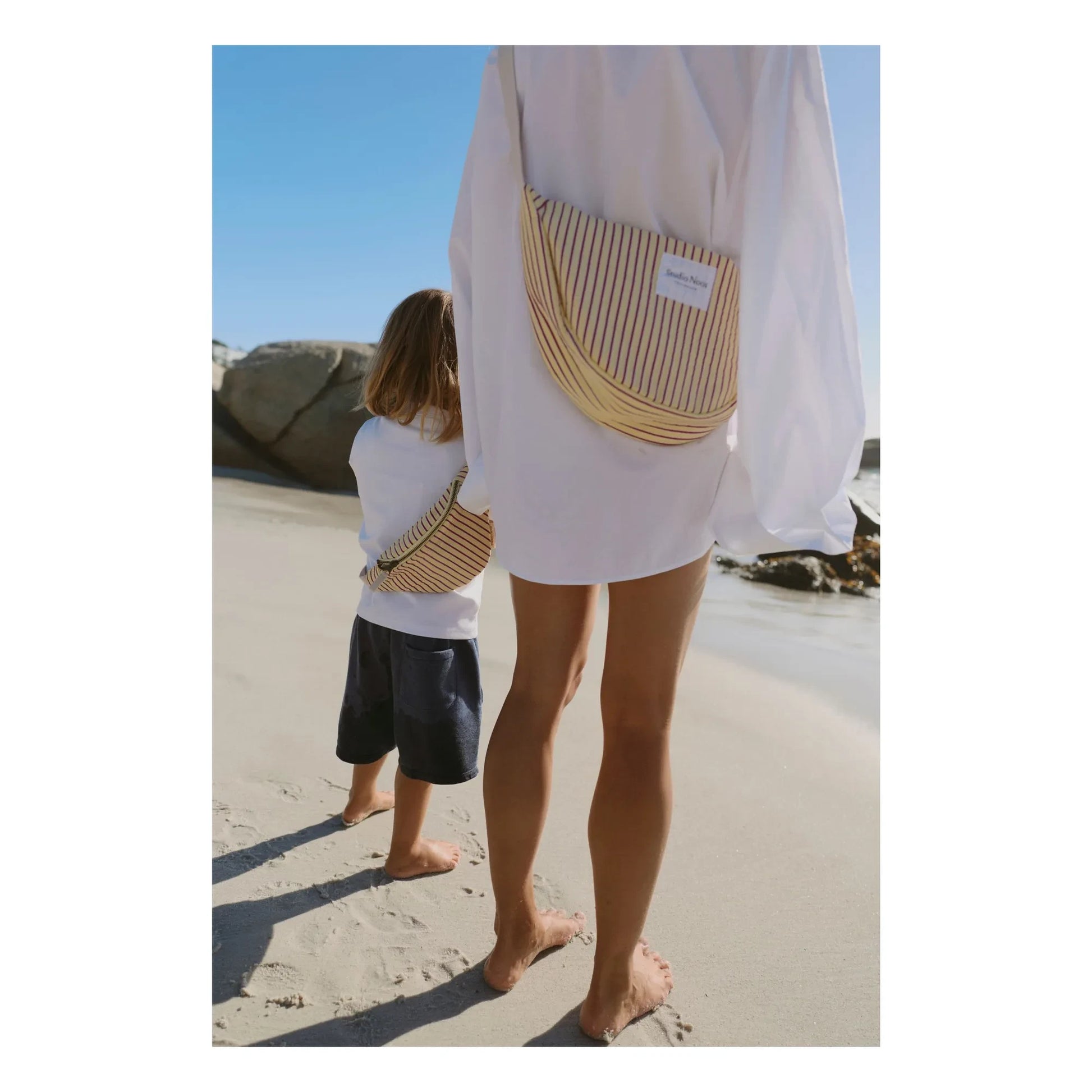 Studio Noos - Striped fanny pack | Pale yellow