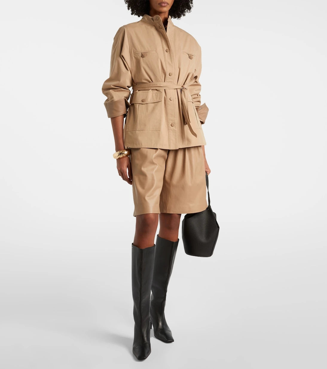 Yves Salomon - Belted cotton jacket