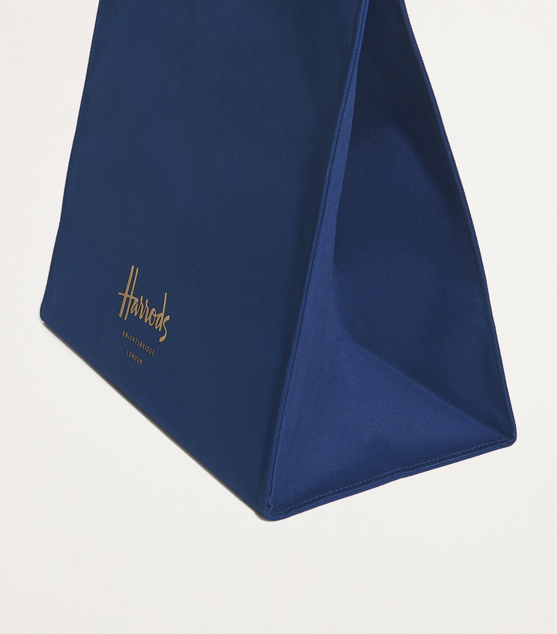 Navy Large Cotton Logo Tote Bag