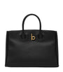 Burberry Black Small Calf Leather Rocking Horse Tote Bag