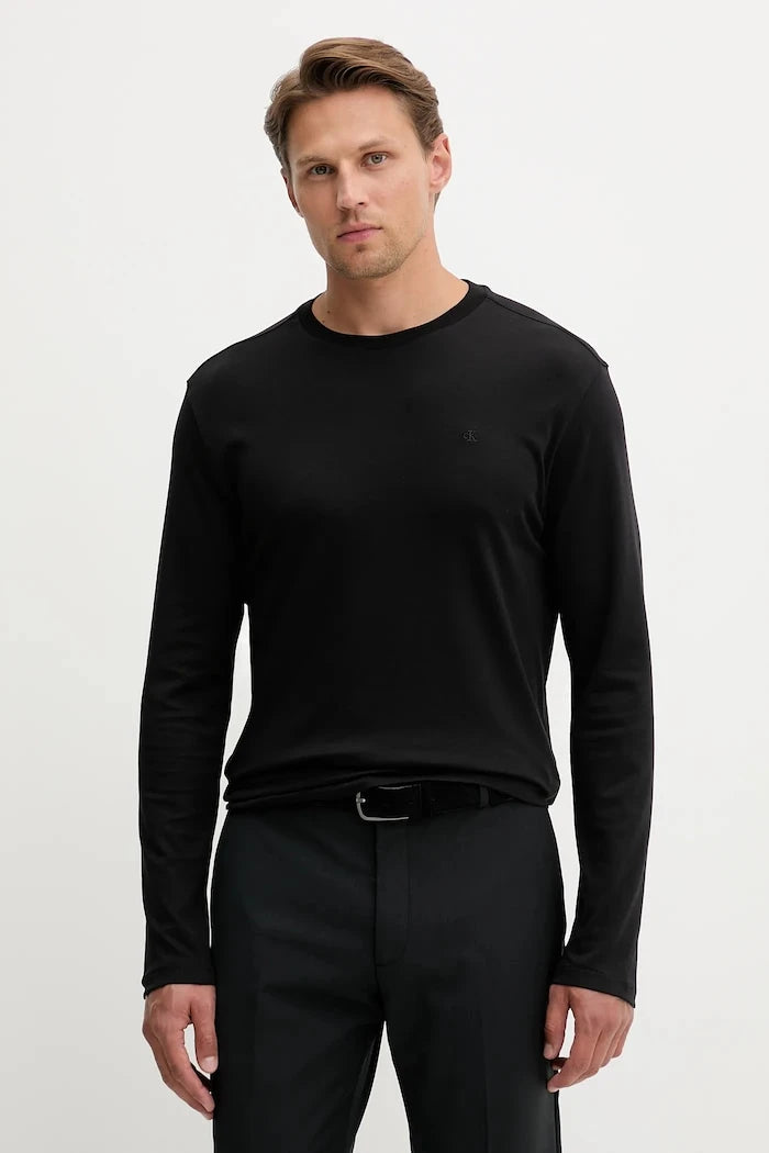 Calvin Klein Uzun Kollu Pamuklu Bluz
